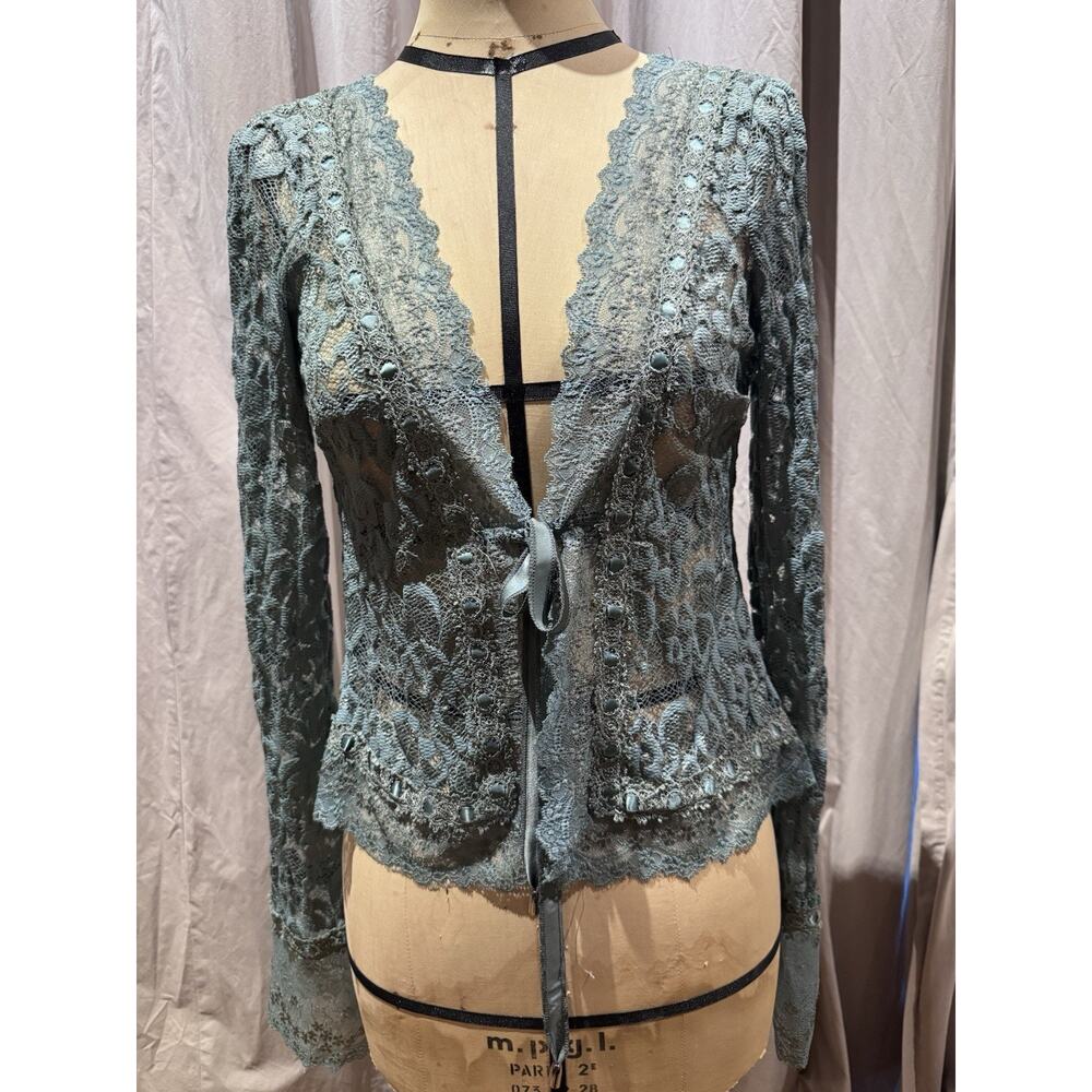 Ann Ferriday Genuine VTG Stock Stretch Lace Coco Cardigan S/M